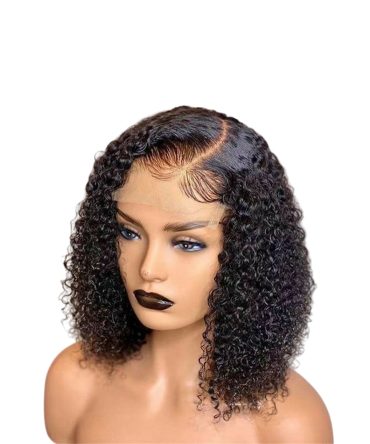 Premium Curly Lace Front Synthetic Wig - Natural Black